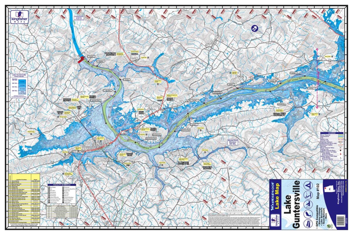 Tennessee & Alabama Lake Maps