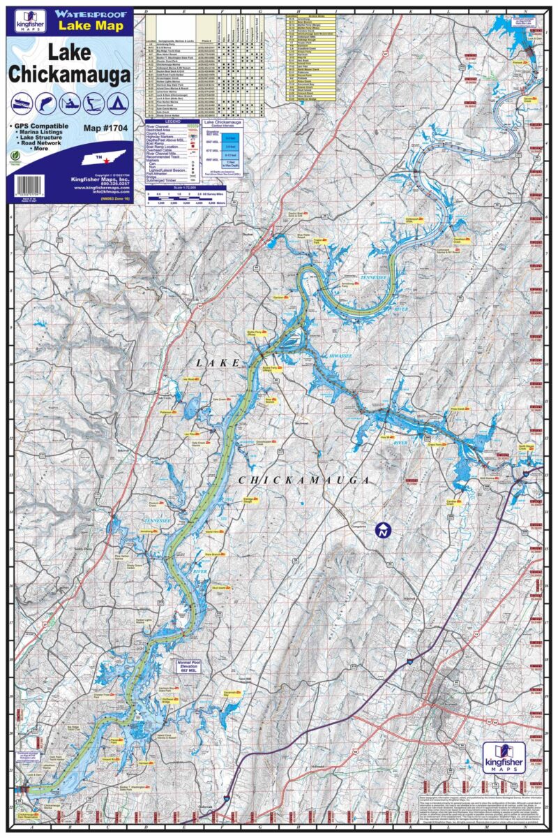 Tennessee & Alabama Lake Maps