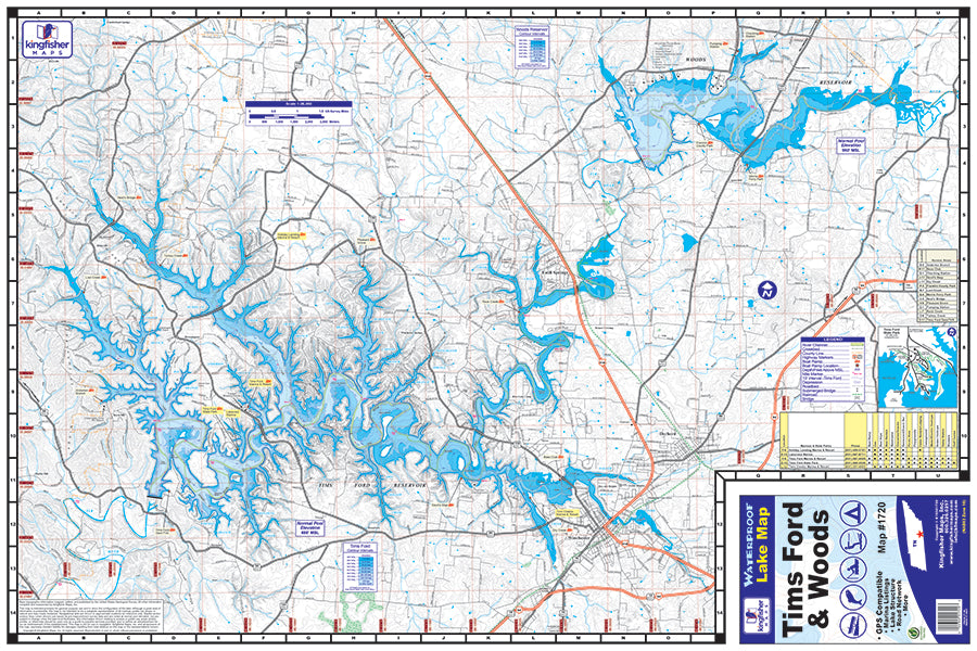 Tennessee & Alabama Lake Maps
