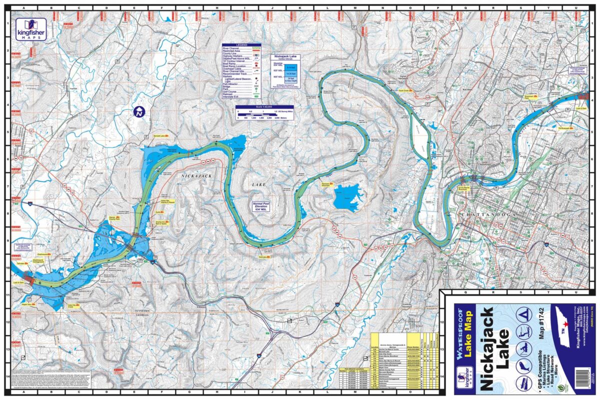 Tennessee & Alabama Lake Maps