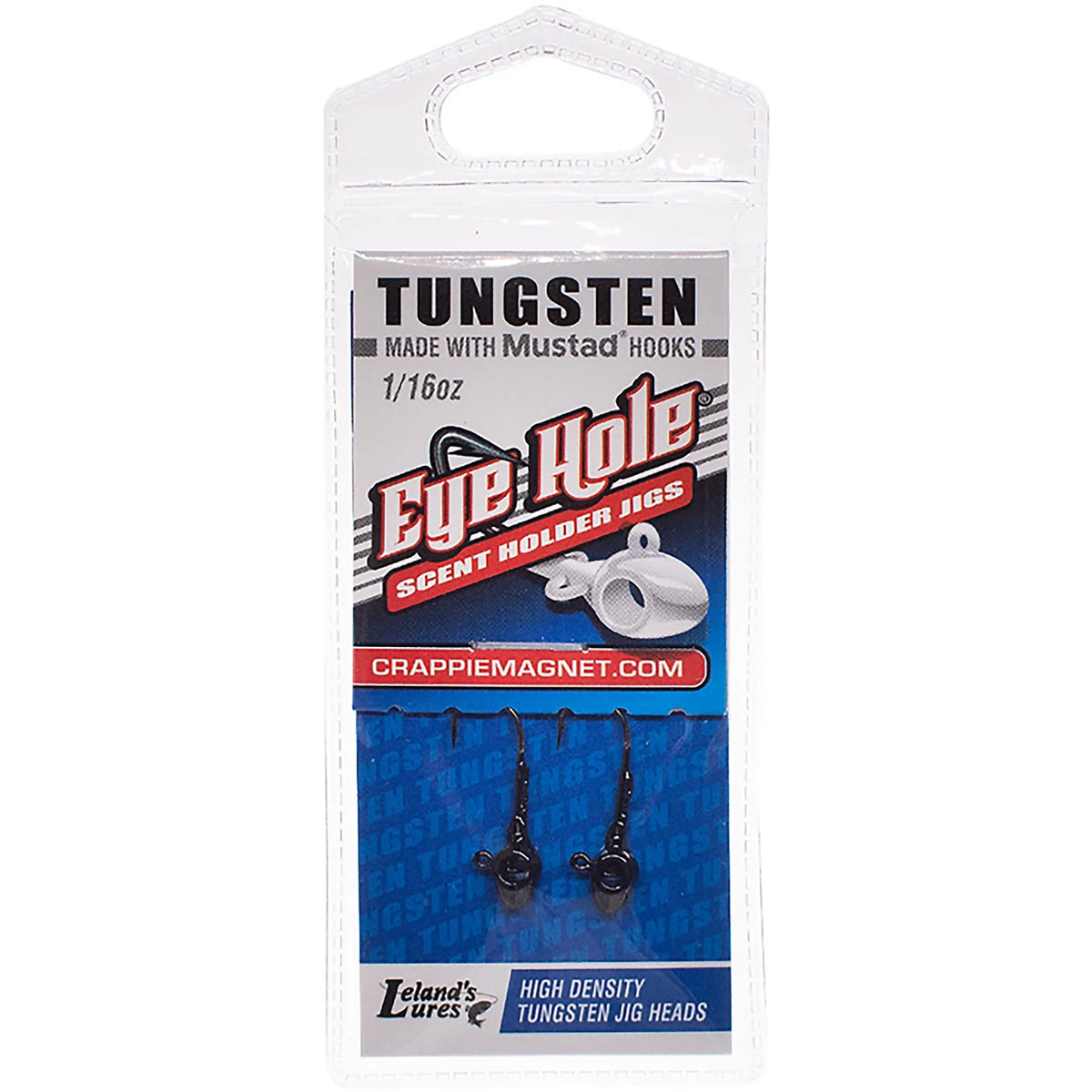 Leland’s Lures Crappie Magnet Tungsten Eye Hole Jighead 1/16oz | 2-Pack