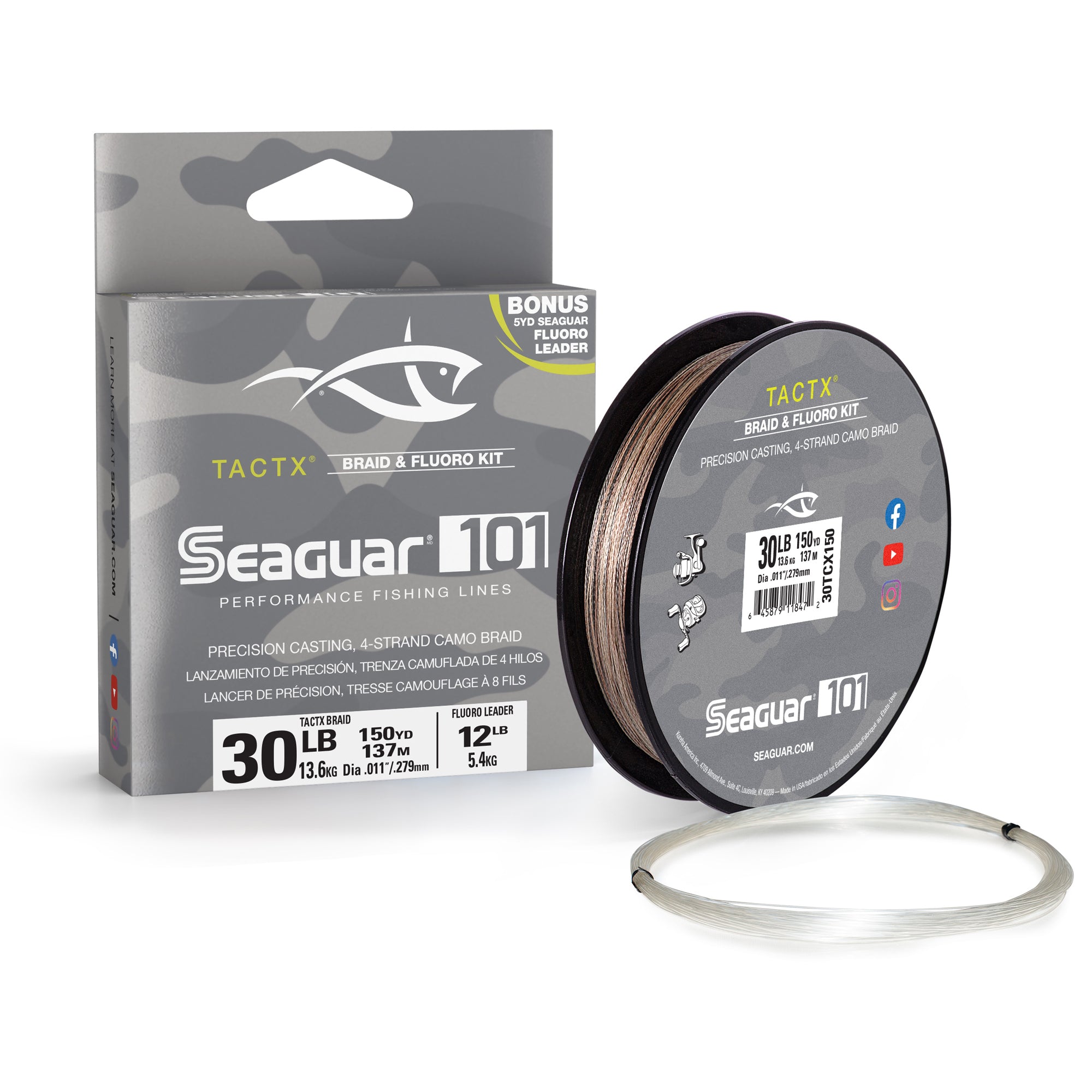 Seaguar 101 TactX Braid & Fluoro Kit