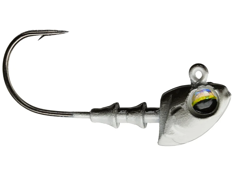 6th Sense Crappie Jig Head 1/16 oz 5 pack Silver Shad #4 Hook
