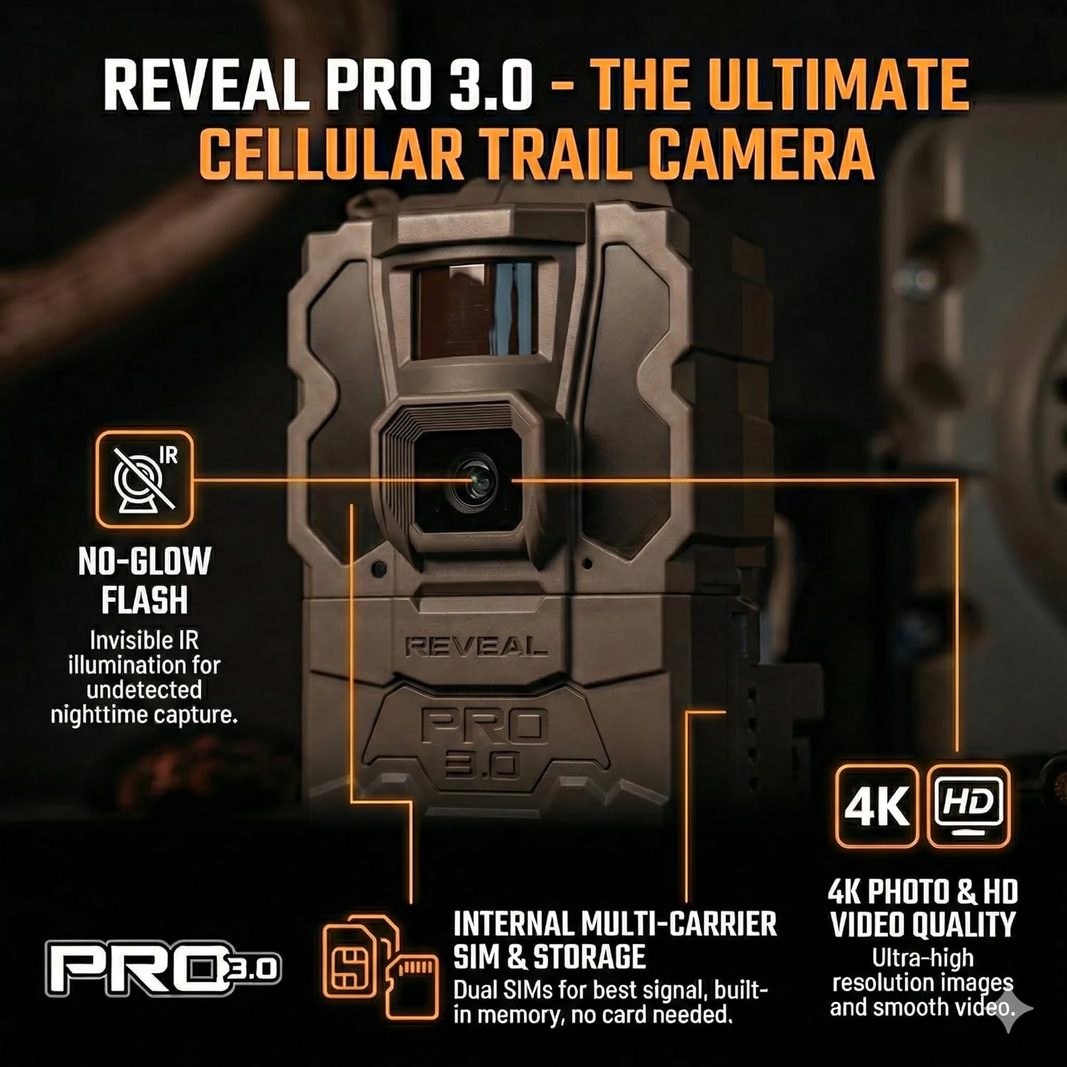 Tactacam REVEAL Pro 3.0 Cellular Trail Camera