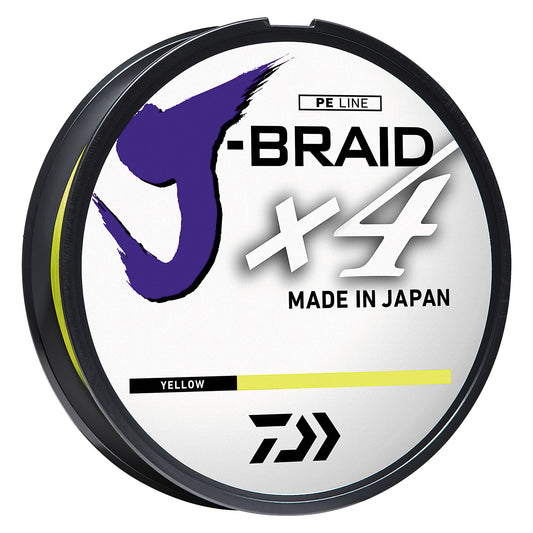 Daiwa X4 J-Braid Yellow