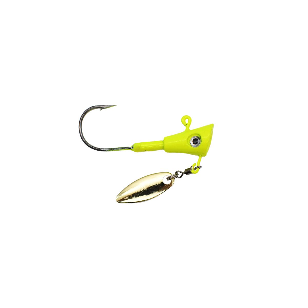 Leland's Lures Crappie Magnet Fin Spin Jig Heads 1/8oz | 3pk