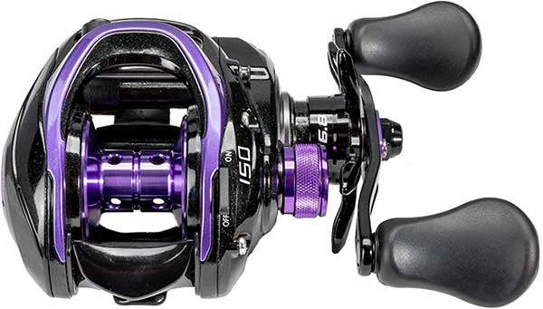 baitcasting reel purple Sougayilang Reels - Colorful Fishing Reel, 8.01 Gear Ratios, 9+1 BB, Magnetic Braking System to catch Musky Metal Purple 1000 Series Spinning