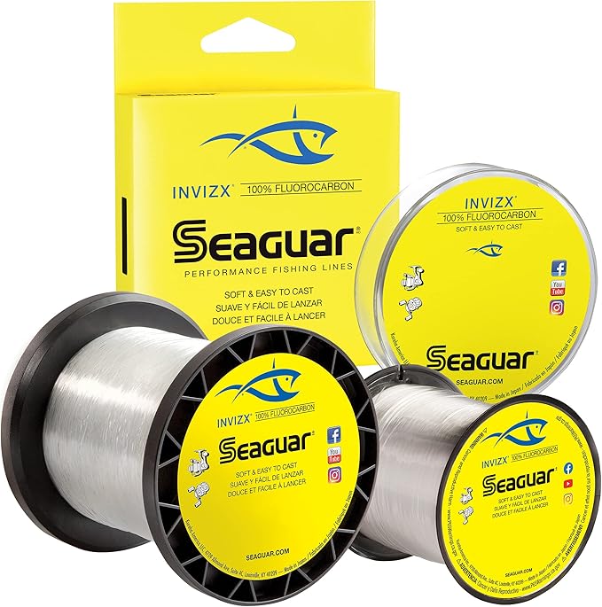 Seaguar INVISX 100% Percent Fluorocarbon 1000 YD Spool